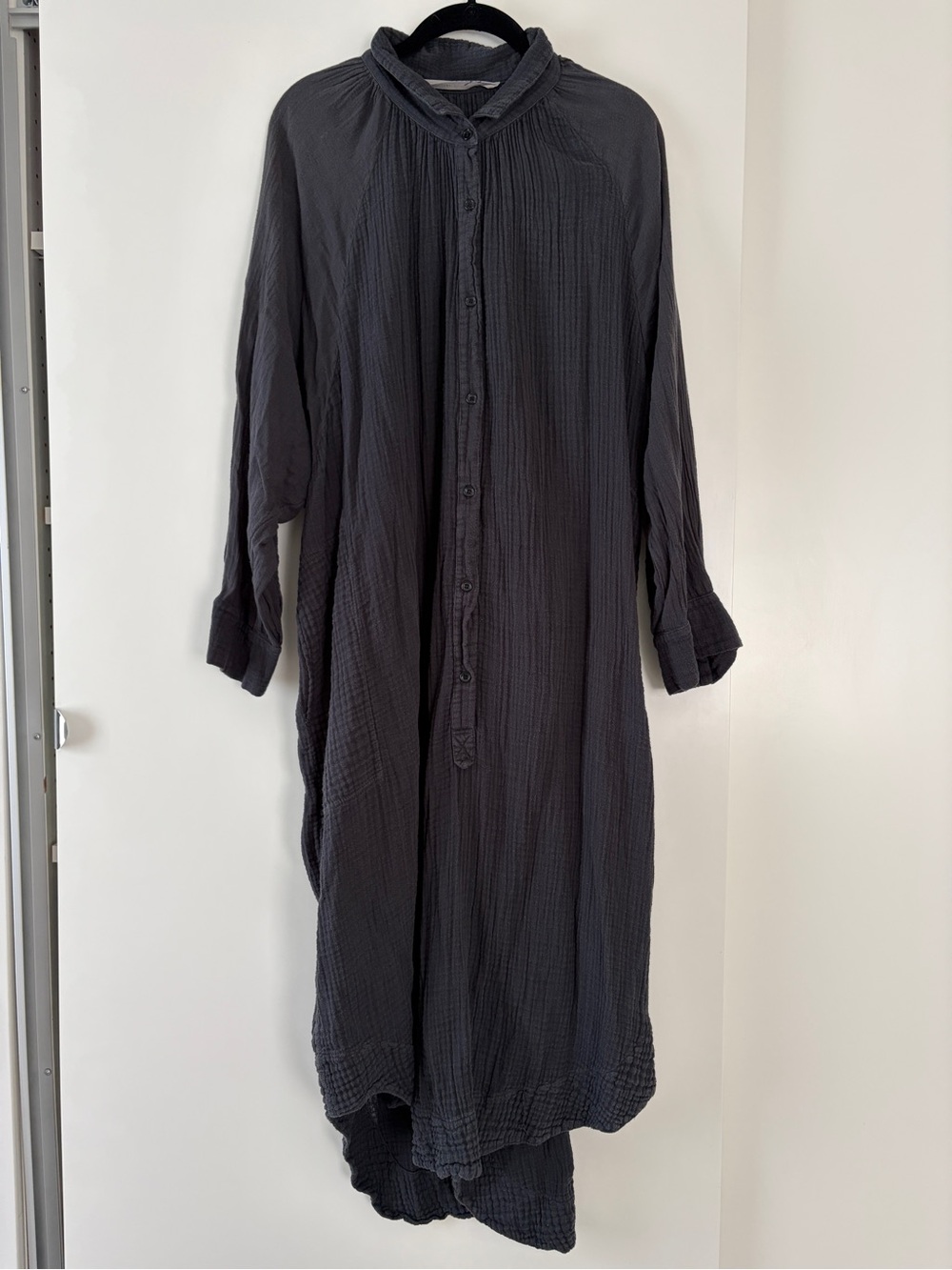 Raquel Allegra Cotton Gauze Oversized Maxi Smock Dress